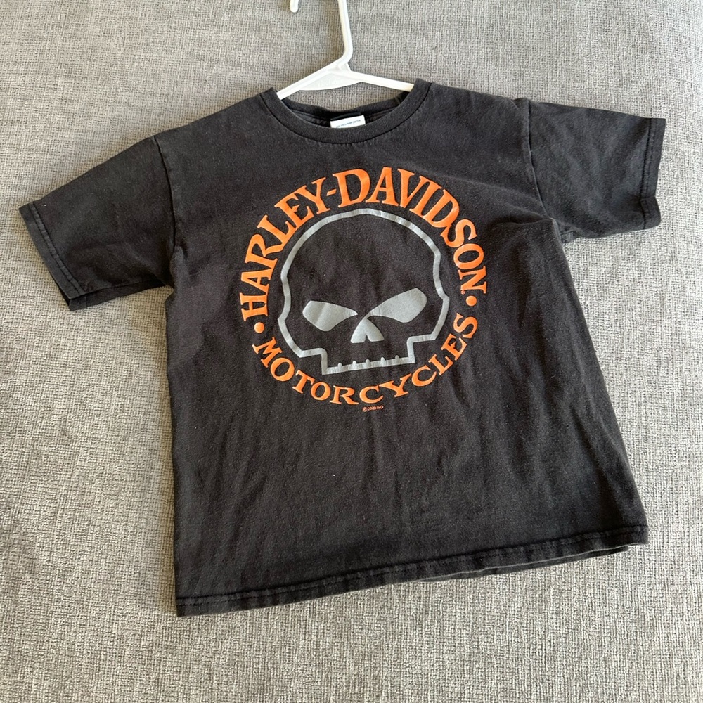 Harley Davidson kids tee size 7 - Picture 1 of 2